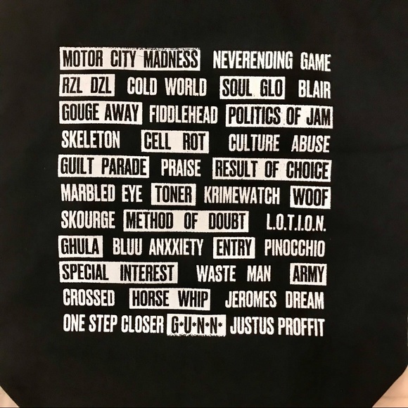 Vans black and white cotton tote bag. One size. EUC. - Picture 4 of 8